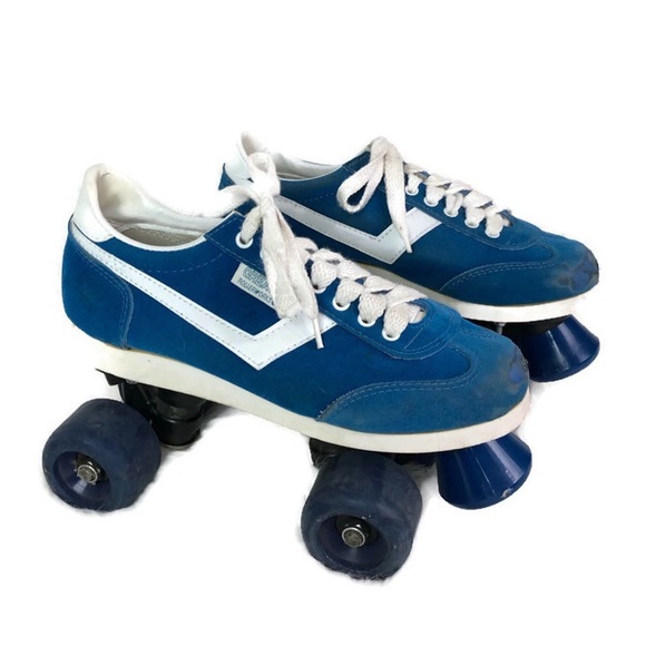 Great Rollerworks Shoes - Unisex retro style roller skates in blue